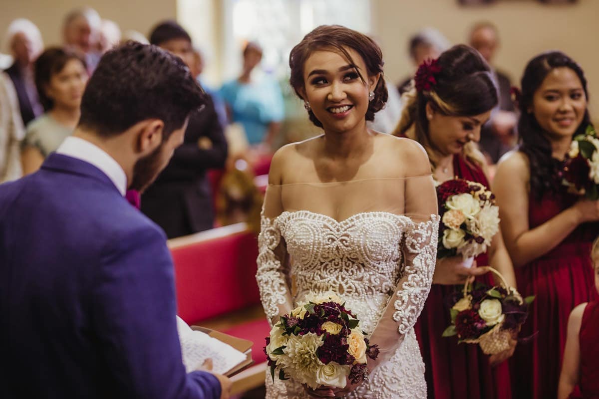 Church ceremony in Ireland, documentary wedding photographer