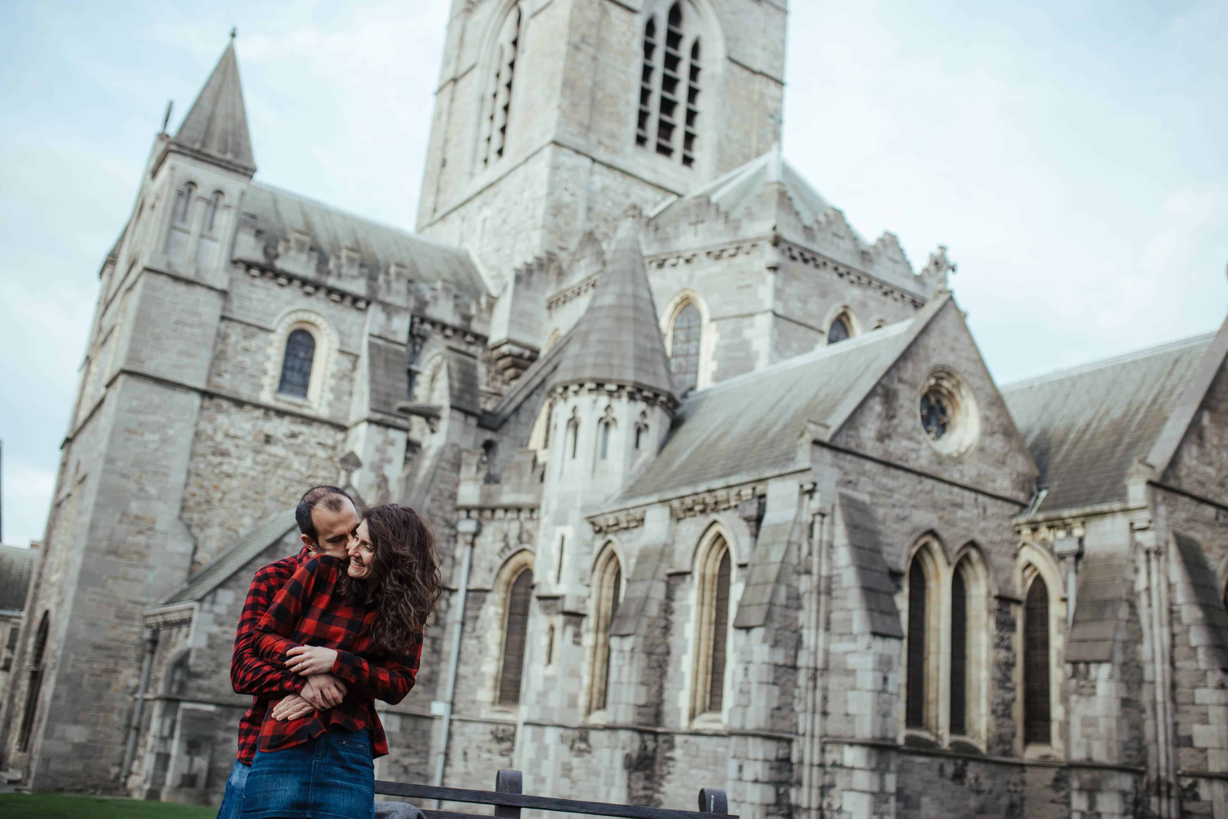 Engagement shoot at Christ Church Dublin