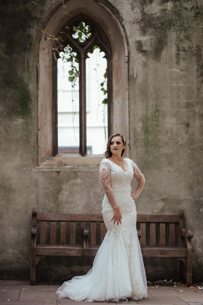 St Dunstan in the East, destination wedding photographer London