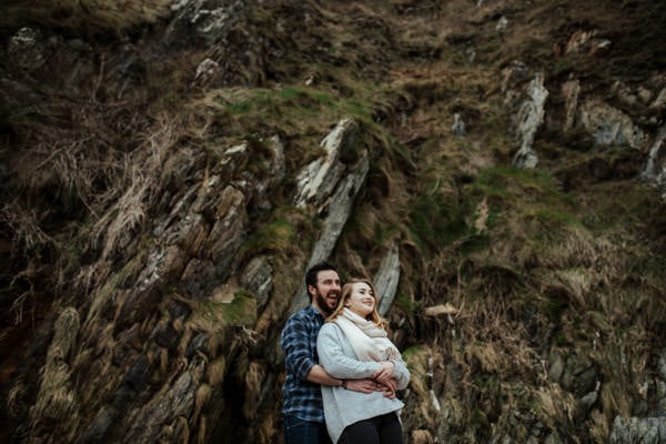 engagement shoot in dublin, howth cliffs