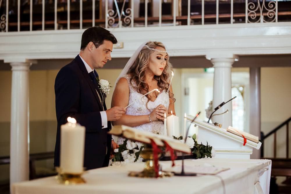 bride and groom church wedding ceremony waterford ireland