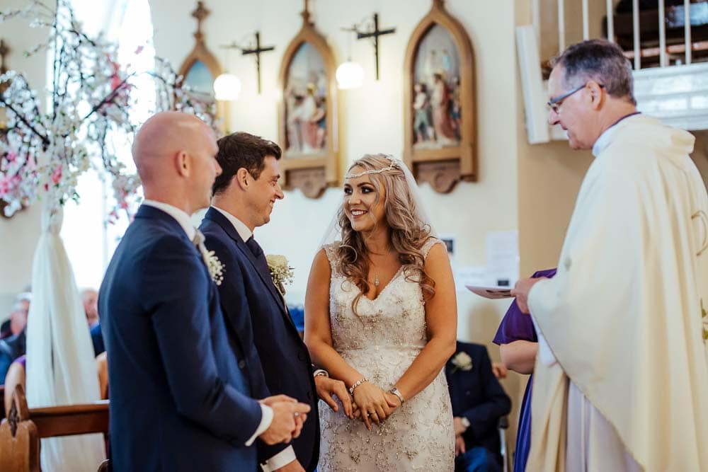 bride and groom church wedding ceremony waterford ireland