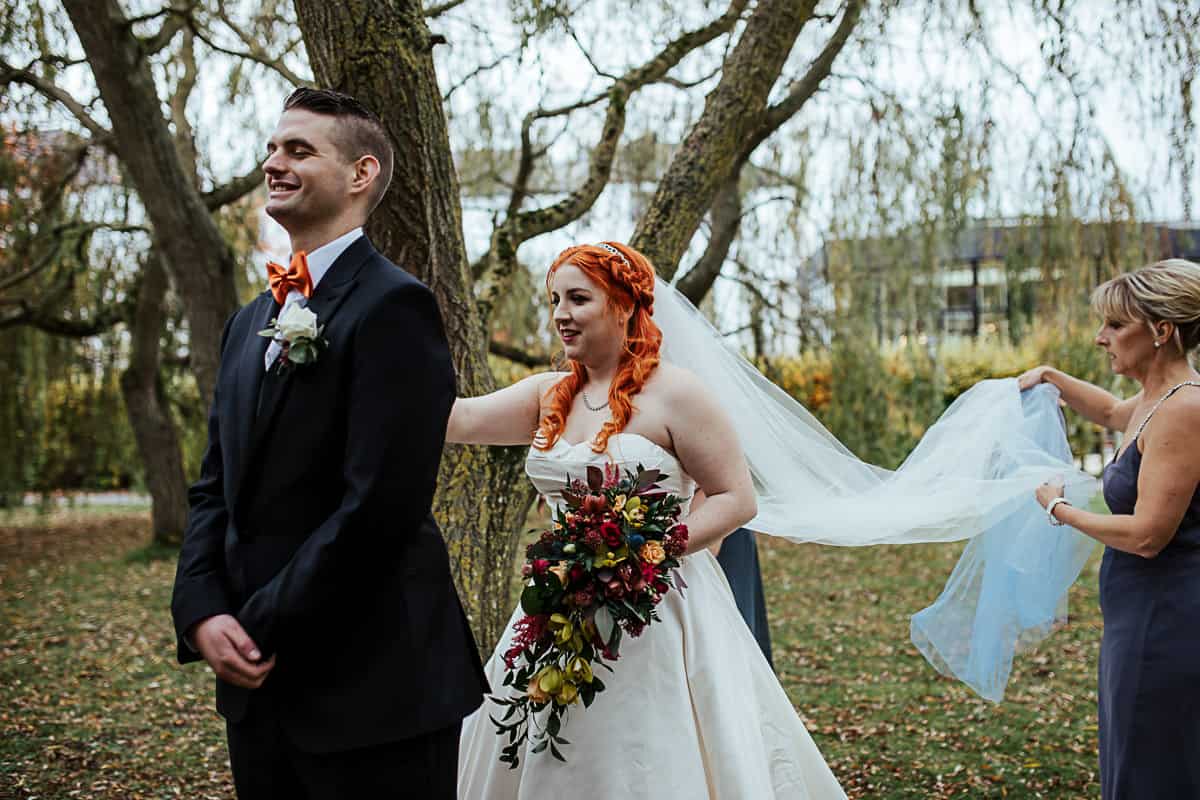 barberstown castle wedding first look