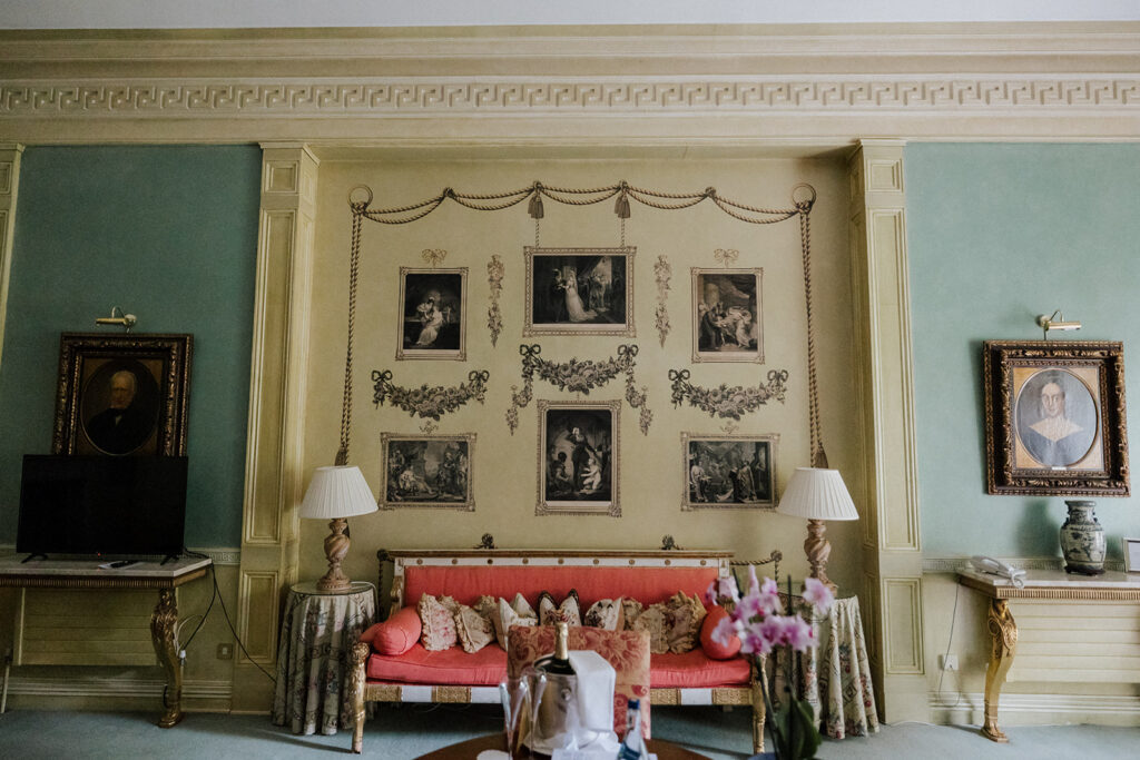bridal suite at marlfield house hotel