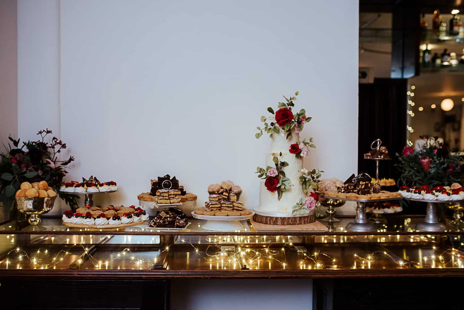 fallon & byrne wedding dessert table