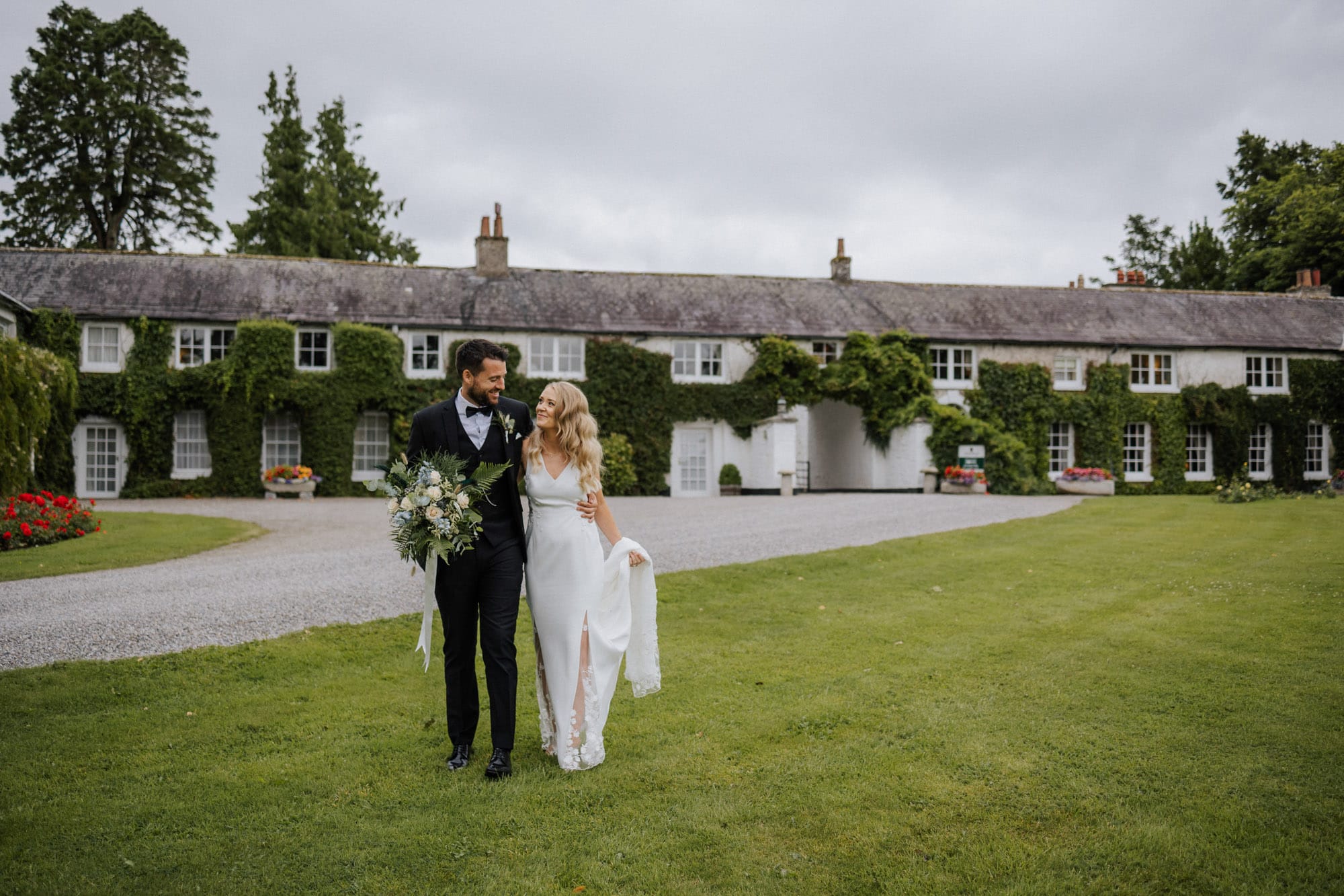 bride and groom rathsallagh house wedding