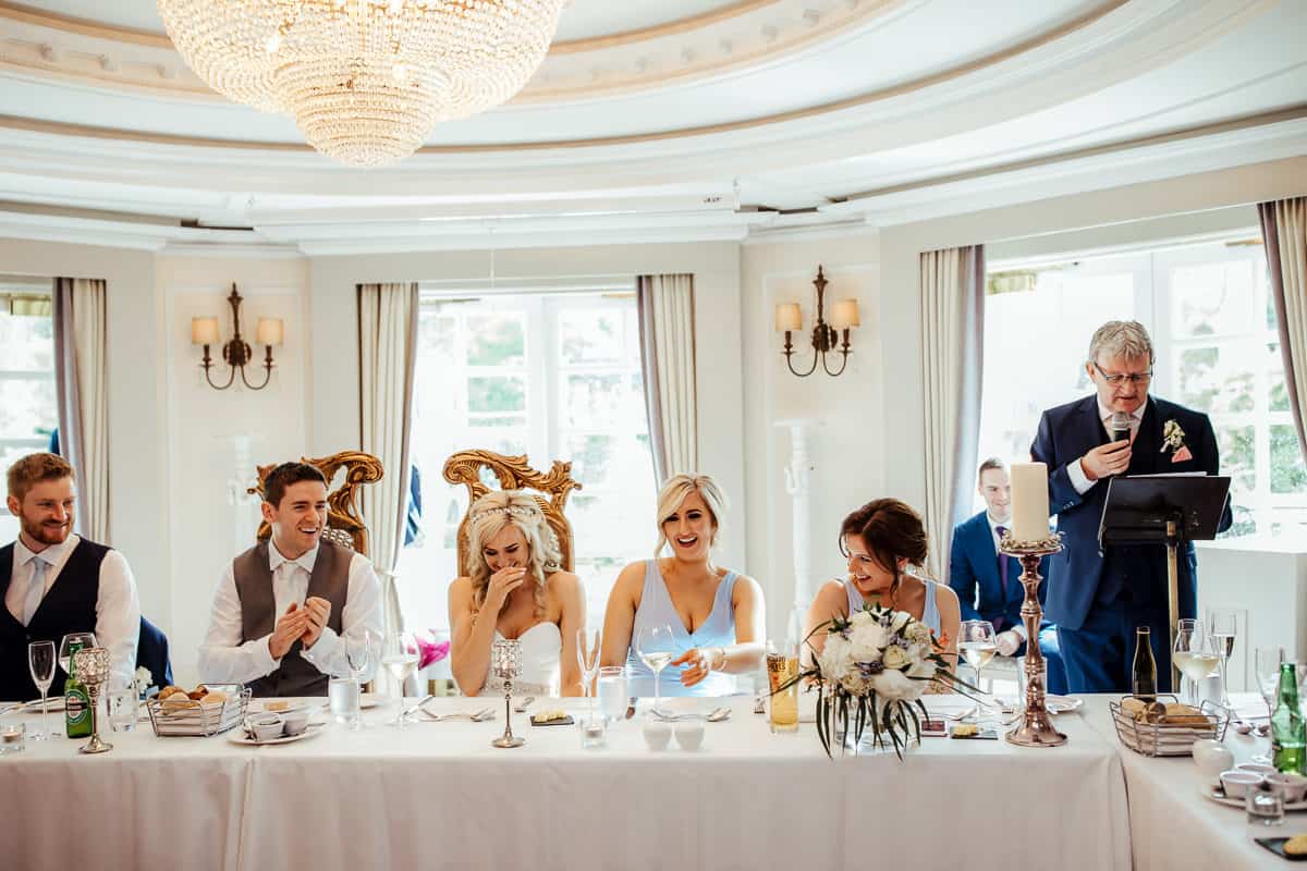 wedding speeches in bellingham castle