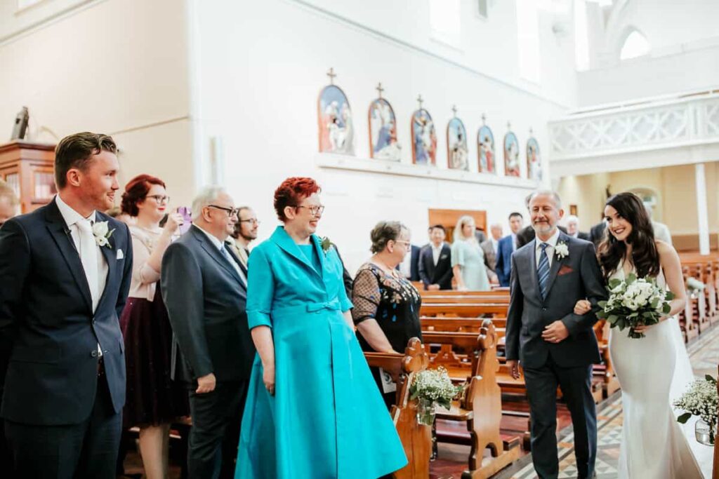 wedding ceremony at st patrick's church wicklow