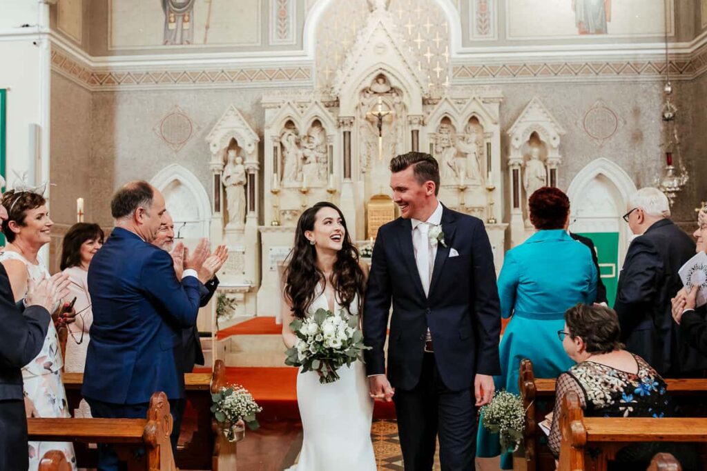 wedding ceremony at st patrick's church wicklow