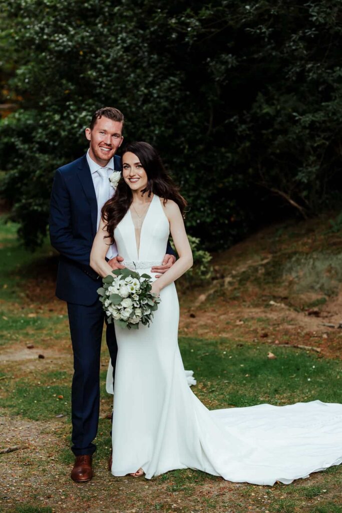 tinakilly house wedding photo of bride and groom