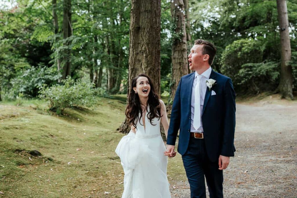tinakilly house wedding photo of bride and groom