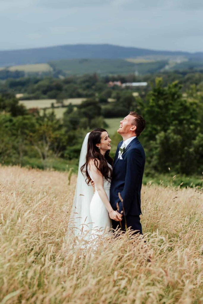 tinakilly house wedding photo of bride and groom