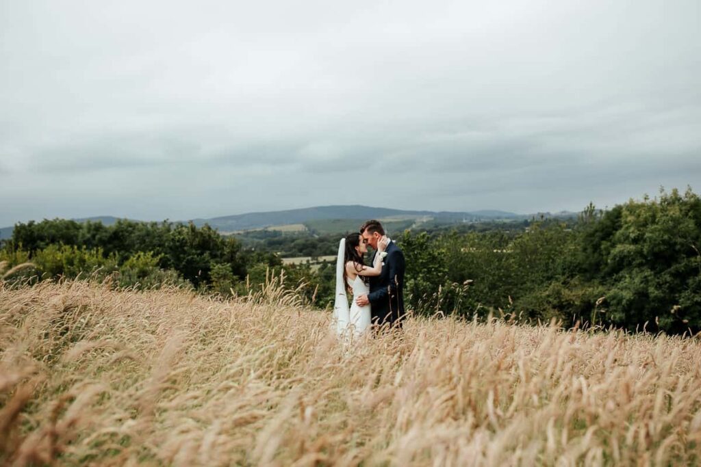 tinakilly house wedding photo of bride and groom