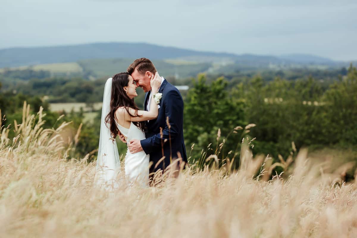 tinakilly house wedding photo of bride and groom