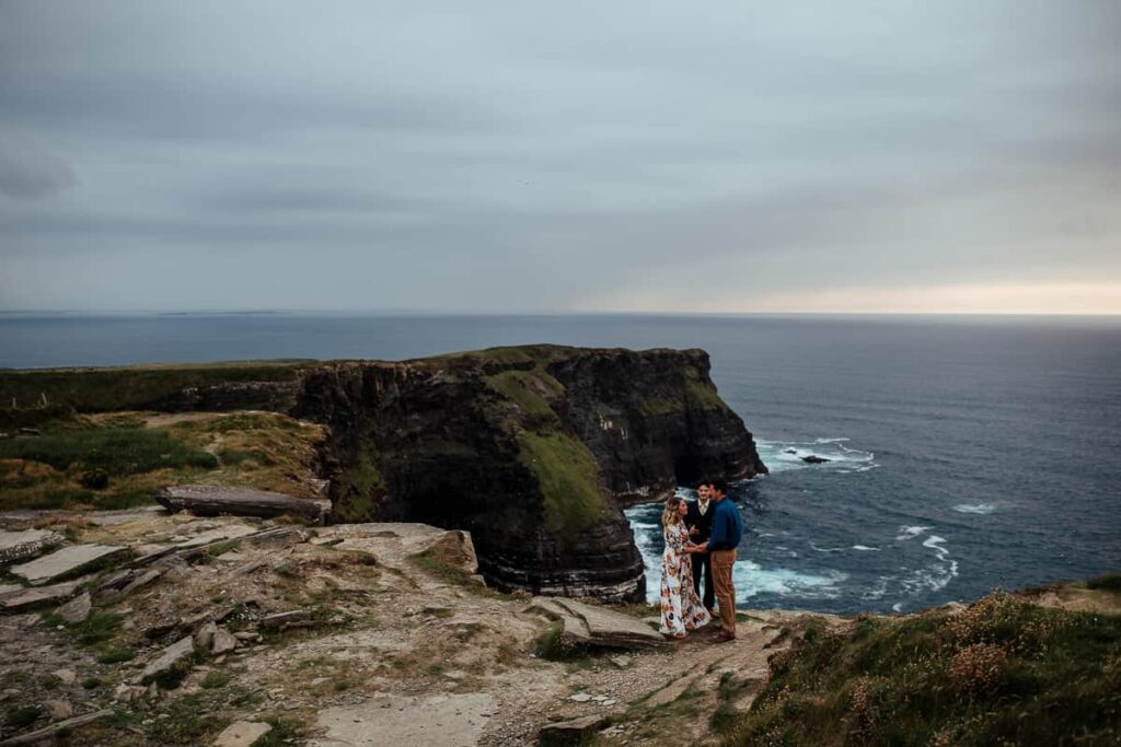 vow renewal ceremony at cliffs of moher co clare