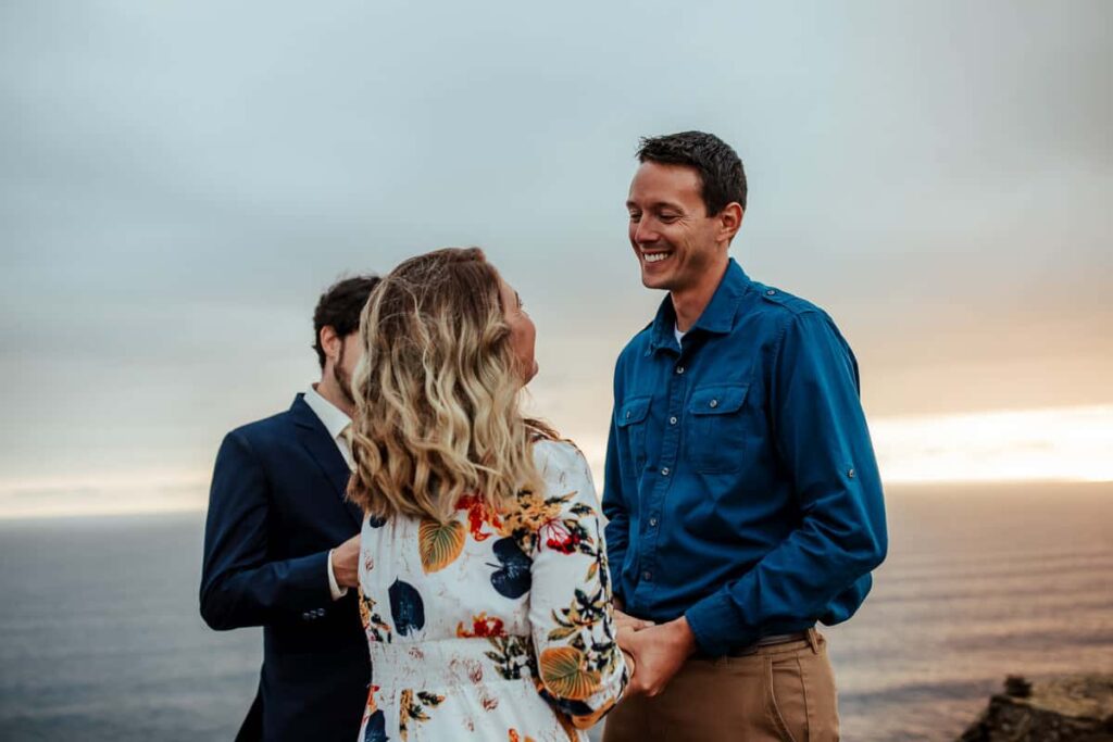 vow renewal ceremony at cliffs of moher co clare