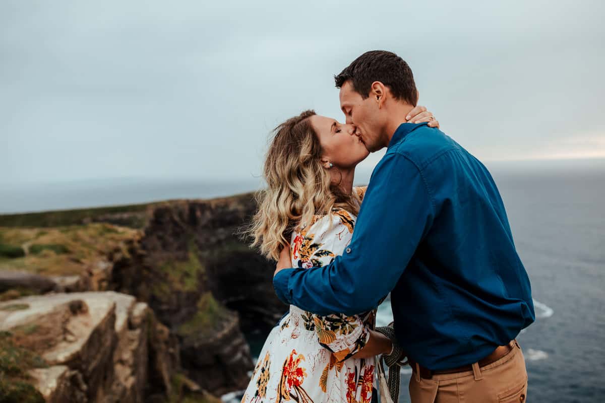10th wedding anniversary vow renewal at cliffs of moher