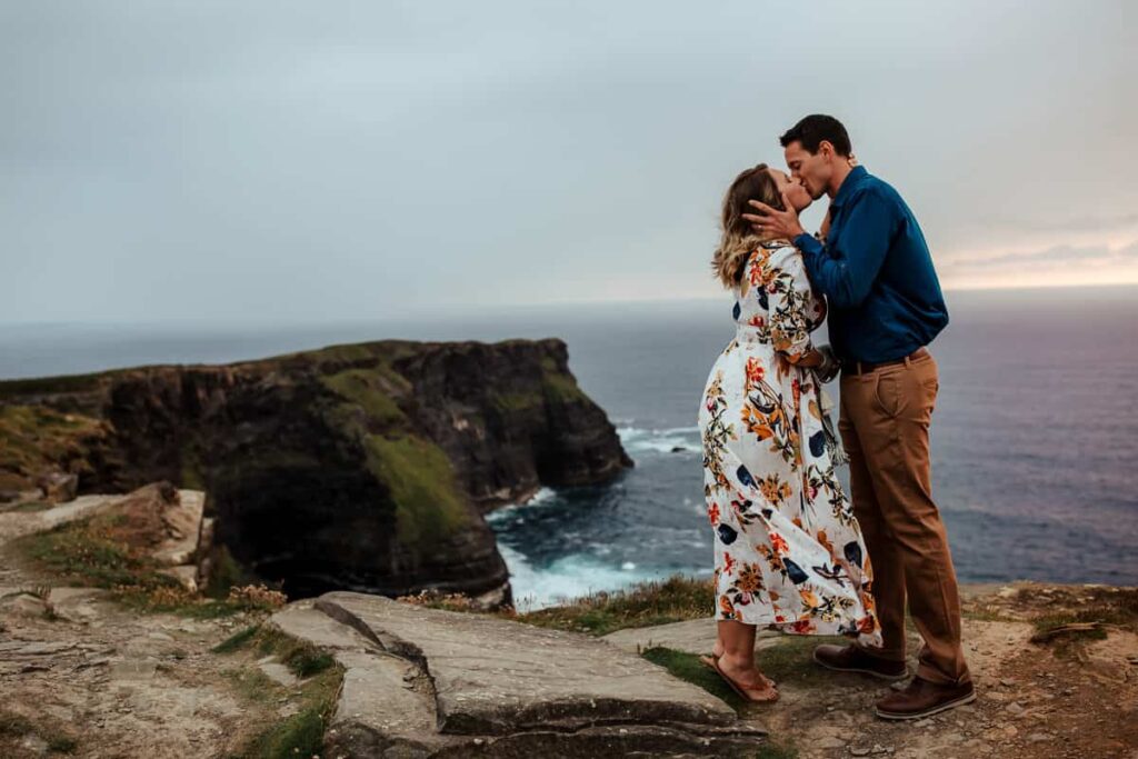 10th wedding anniversary vow renewal at cliffs of moher