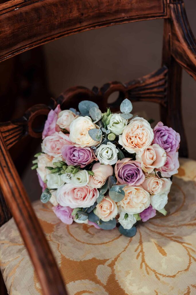pastel rose bridal bouquet ab fab flowers