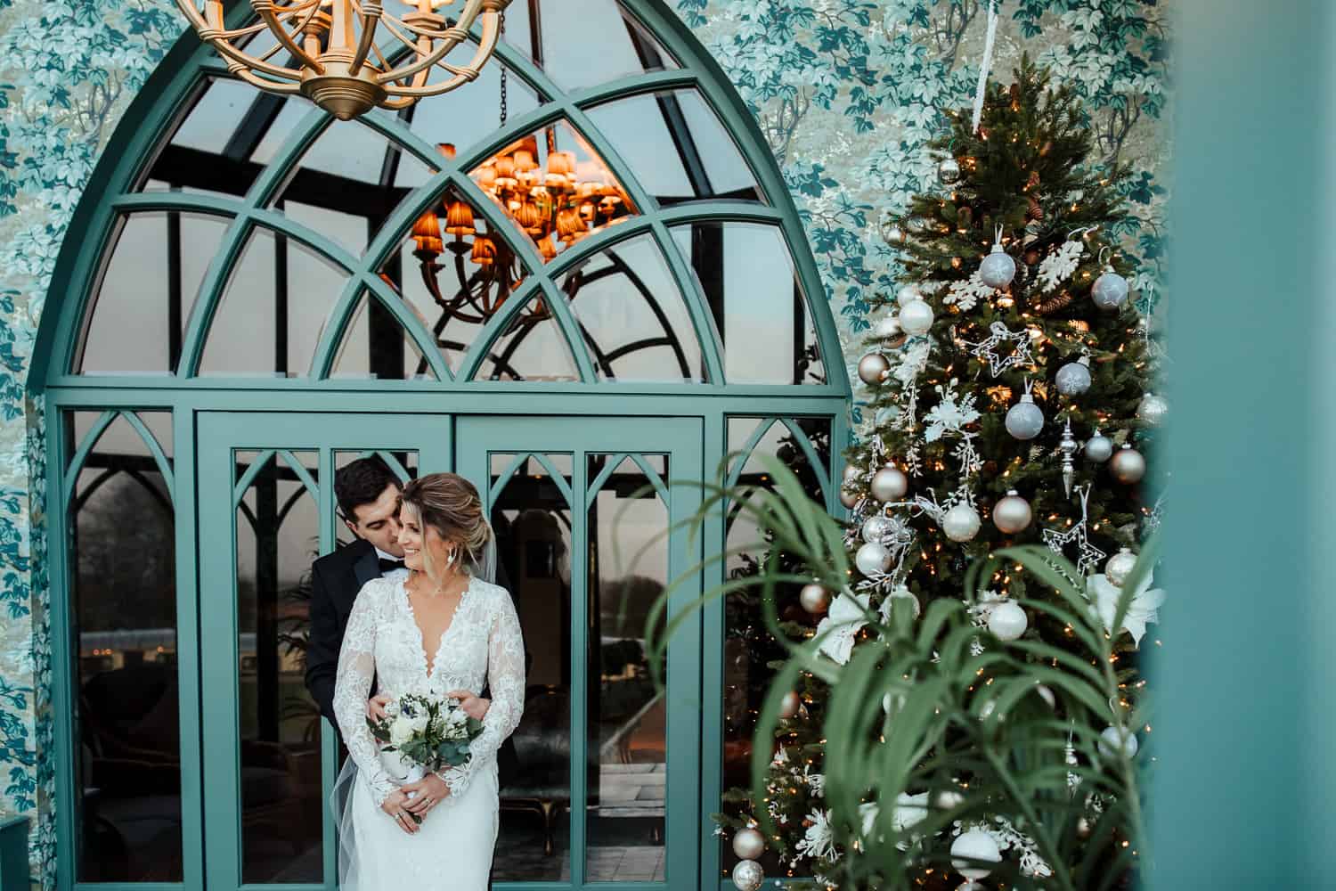 christmas wedding photos at glenlo abbey