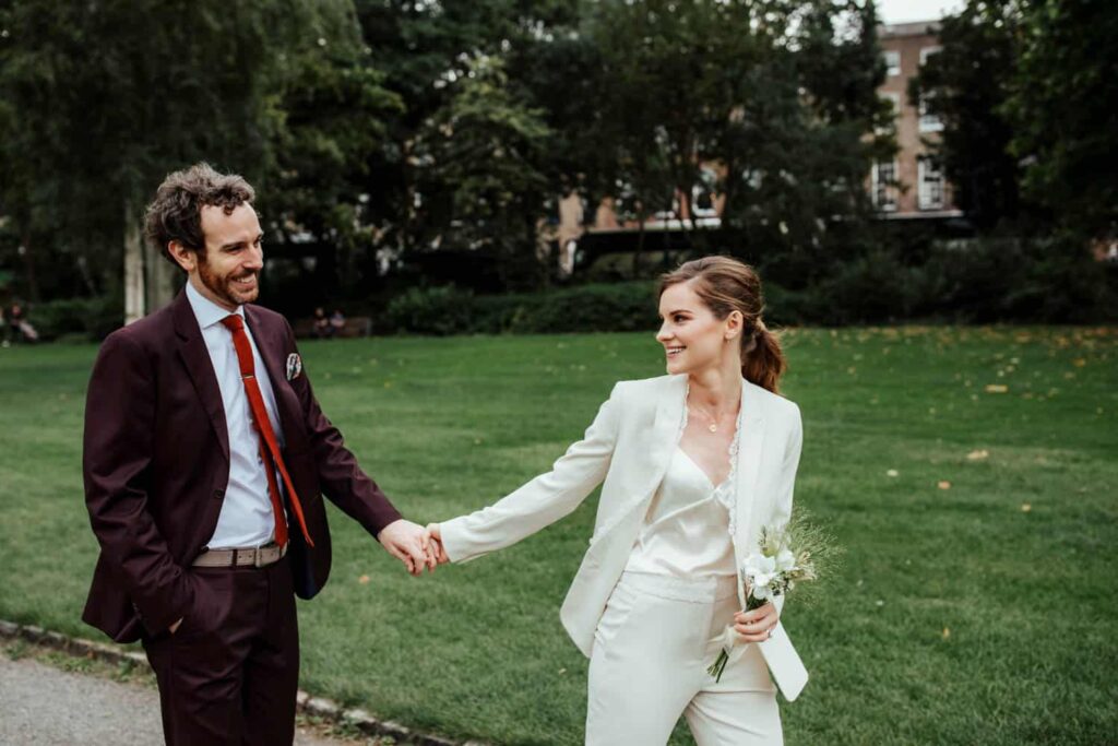 wedding photos merrion square dublin