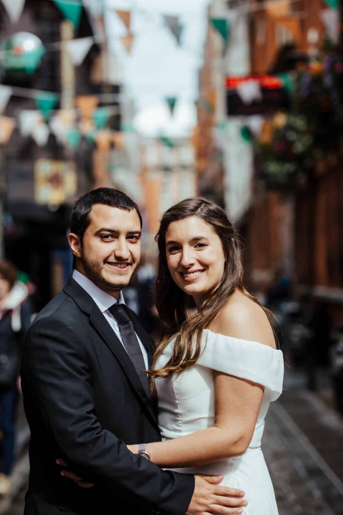 wedding photos temple bar dublin