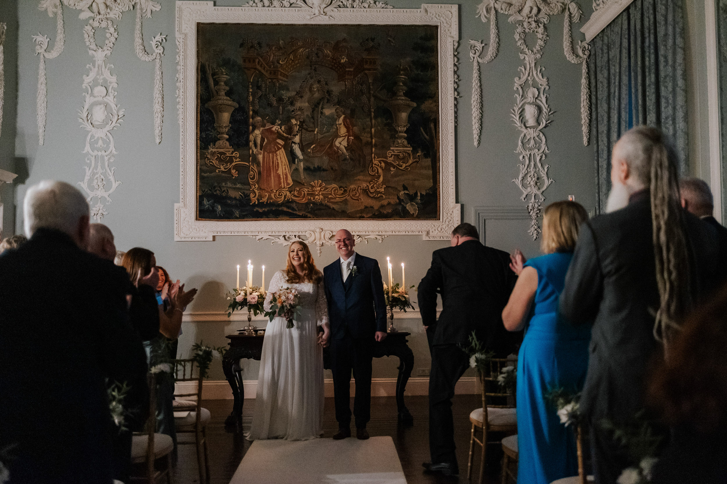 wedding ceremony at luttrellstown castle