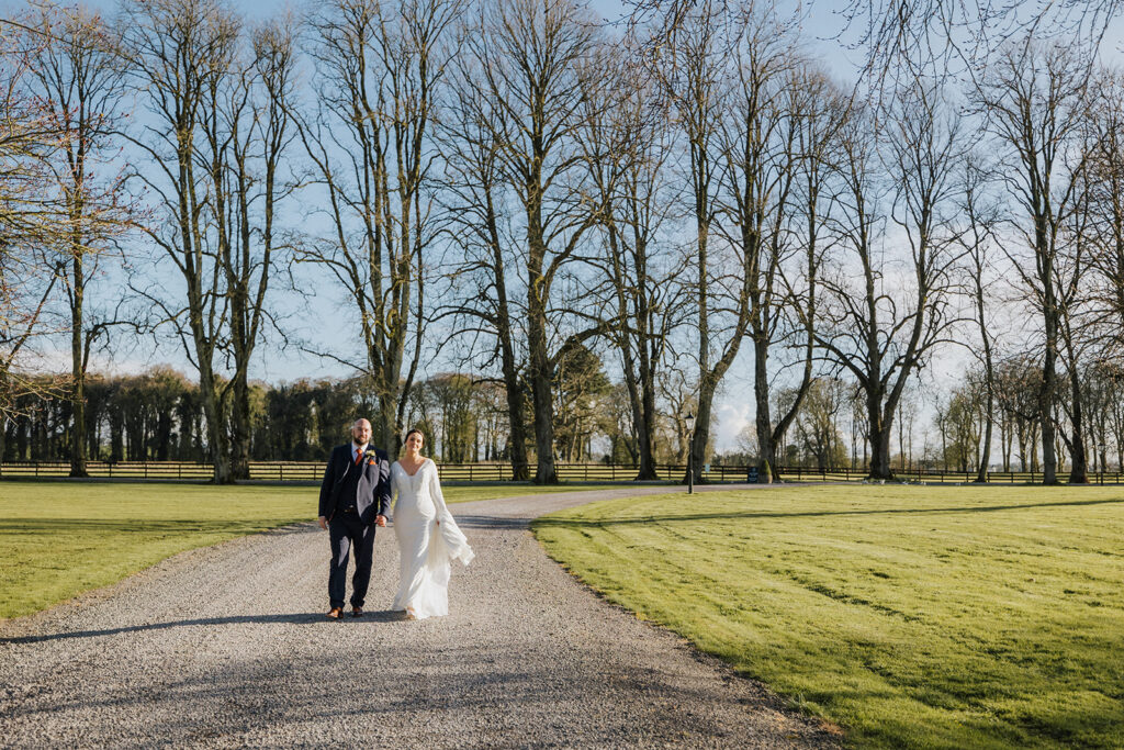 tankardstown house wedding couple 