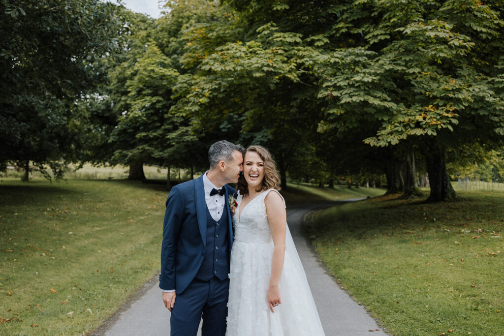 wedding couple at kilshane house